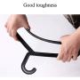 Iddefee Clothes Hanger Pack of 50 Solid Color Plastic Hangers Space Saving Multifunctional Hanger Pants Hangers (Color : White, Size : 4523.50.5cm)