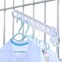 HJYPYJ Magic Hanger,Wall-Mounted PP Folding Hanger,Easy Installation Organizer Space-Saving Hanger,Bearing 5Kg Durable/White / 1 pcs