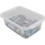 Jekiyo Small Clear Storage Boxes with Lid, Plastic Bin for Office Supplies, 9.3&quotx6.6&quotx3.5" (6 Packs)
