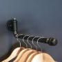Wall Mounted Clothes Hanger Rack, 30CM Industrial Rustic Wall-Mounted Pipe Hanging Clothing Rack