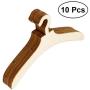 10pcs Mini Wooden Clothes Hanger Doll Accessory Doll Clothes Coat Dress Organizer