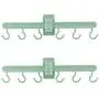 uxcell Plastic Home 6 Hooks Foldable Wall Sticker Clothes Hanger Hook 2pcs Light Green uxcell Plastic Home 6 Hooks Foldable Wall Sticker Clothes Hanger Hook 2pcs Light Green