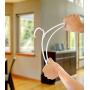 Utopia Home White Plastic Standard Hangers for Clothes Tubular Hangers - Durable and Slim (50) (Renewed)