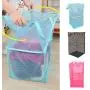 Dergo ?Laundry Hampers Basket Collapsible with Carry Handle Net Cloth Hanger Storage Basket Dirty Clothes Free Standing Folding Laundry Hamper Bag (C) Dergo ?Laundry Hampers Basket Collapsible with Carry Handle Net Cloth Hanger Storage Basket Dirty Clothes Free Standing Folding Laundry Hamper Bag (C)