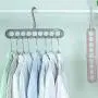Hamkaw Hangers Closet Organizer, A Set of 3 Space Saving Hangers - Foldable - Non Slip, Eight Holes Multifunctional Magic Clothes Hanger for Heavy Clothes, Shirts Pants Dresses Coats Hamkaw Hangers Closet Organizer, A Set of 3 Space Saving Hangers - Foldable - Non Slip, Eight Holes Multifunctional Magic Clothes Hanger for Heavy Clothes, Shirts Pants Dresses Coats