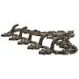 Sungmor Cast Iron Rustic Coat Hook Hanger with 5 Hooks - Practical Iron Storage Organizer/Wall Hooks Hanging Rack - Pretty Pattern Charming Wall Decor for Keys Clothes Hats