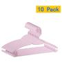 Childrens Clothes Hangers, Household PP Plastic Clothes Racks Childrens Wear Drying Racks Non-Slip Hangers (10 Pack)