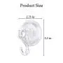 Suction Cup Hooks Wreath Hanger for Hanging Kitchen Bathroom Wall Door Necessities Decorations by WISH (4 Pack)