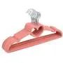 10pcs Random Color Non-Slip Ultra-Thin 360 Degree Swivel Flocked Adult Clothes Hangers with Heart Tie Bar, Notched Shoulders for 10pcs Random Color Non-Slip Ultra-Thin 360 Degree Swivel Flocked Adult Clothes Hangers with Heart Tie Bar, Notched Shoulders for