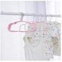 10PCs Candy-Colored Baby Children Clothes Hanger Drying Rack Anti-Skid Antiseptic Durable Coat Storage Hangers Random Color