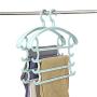 HJYPYJ Magic Hanger,Multi-Layer Storage Magical Hangers,Non-Slip Durable Pp Trouser Hangers,Space-Saving Organizer Hangers,Load 1Kg Both Sides of The Hook/Pink / 3 pcs