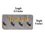 Custom key hanger with your text is made by hand for decorating and storing