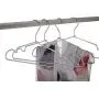 KOOBAY 30Pack 16.5inch Silver Aluminum Laundry Wire Clothes Shirt Coat Suit Hangers with PVC-Coated and Notches