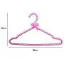 5pcs Random Color Fancy Pearl Bow-Knot Clothes Hanger with Notches, Non Slip Plastic Wedding Dress Sun-top Hanger for Lady Girl