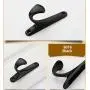KFZ Hooks,Hat and Coat Hook,Wall Mounted Hook Hanger,Clothes Hook,Bath Towel Hook,LDS9016 Black Hardware (20)