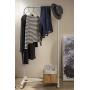 LE JUE Single Hanger Rack Clothes Garment Rack (White)