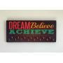 Race Medal Holder/Running Medal Hanger - DREAM BELIEVE ACHIEVE. Wood Wall Mounted Medal Organizer. CUSTOMIZATION Available
