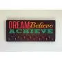 Race Medal Holder/Running Medal Hanger - DREAM BELIEVE ACHIEVE. Wood Wall Mounted Medal Organizer. CUSTOMIZATION Available Race Medal Holder/Running Medal Hanger - DREAM BELIEVE ACHIEVE. Wood Wall Mounted Medal Organizer. CUSTOMIZATION Available