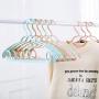 SAASNY Standard Hangers,40 Pack Blue 41cm Plastic All Purpose Coat Clothes Garment Trouser Skirt Bar Broad Shoulder Hangers,Strong Standard Hangers with Non-Slip Durable