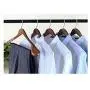 High-Grade Wide Shoulder Wooden Hangers 6 Pack with Non Slip Pants Bar - Smooth Finish Solid Wood Suit Hanger Coat Hanger, Holds Upto 20lbs, 360° Swivel Hook, for Dress, Jacket, Heavy Clothes Hangers