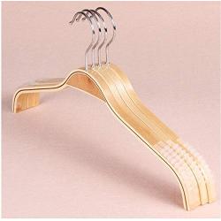 10pcs 40 cm Clothes Hanger Dry Wet Dispaly Wooden Suit Hanger Coats Dress Skirts Anti Slip Hanger Decoration