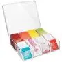 mDesign Tea Storage Organizer Boxes - 8 Divided Sections, Easy-View Hinged Lid - Use in Kitchen, Pantry, and Cabinets; Holder for Tea Bags, Packets, Small Items and Accessories, BPA free - Clear mDesign Tea Storage Organizer Boxes - 8 Divided Sections, Easy-View Hinged Lid - Use in Kitchen, Pantry, and Cabinets; Holder for Tea Bags, Packets, Small Items and Accessories, BPA free - Clear