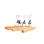 Tosnail Solid Natural Wood Collection Skirt Hangers & Clips,Slack Hanger,Pant Hangers - 10 Pack