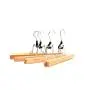Tosnail Solid Natural Wood Collection Skirt Hangers & Clips,Slack Hanger,Pant Hangers - 10 Pack
