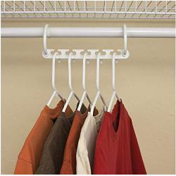 10pcs Space Saving Hanger 5 Hole Plastic Cloth Hanger Hook Magic Clothes Hanger with Hook Closet Organizer
