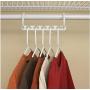 10pcs Space Saving Hanger 5 Hole Plastic Cloth Hanger Hook Magic Clothes Hanger with Hook Closet Organizer