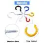 Glarks 100-Pieces 6 Sizes Vinyl Coated Cup Hooks Screw-in Ceiling Hooks Screw Hooks Mug Hooks Hangers Assortment Kit for Home and Office Use - White, Black, Red, Blue, Yellow Glarks 100-Pieces 6 Sizes Vinyl Coated Cup Hooks Screw-in Ceiling Hooks Screw Hooks Mug Hooks Hangers Assortment Kit for Home and Office Use - White, Black, Red, Blue, Yellow
