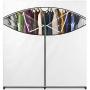 Whitmor Extra-Wide Clothes Closet, 60” with, White Cover