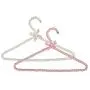 White Faux Pearl Bow Clothes Hangers Hook Rack for Adults 39cm White Faux Pearl Bow Clothes Hangers Hook Rack for Adults 39cm