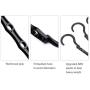 HOUSE DAY Black Magic Hangers Space Saving Clothes Hangers Organizer Smart Closet Space Saver Pack of 16 with Sturdy Plastic for Heavy Clothes (Renewed)