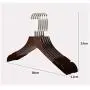 DNJKSA 6 Pcs Anti-Slip Solid Wood Clothes Hangers with Velvet Flocked, Walnut Non Slip Shirt Coats Shirts Hanger Rack with Notches DNJKSA 6 Pcs Anti-Slip Solid Wood Clothes Hangers with Velvet Flocked, Walnut Non Slip Shirt Coats Shirts Hanger Rack with Notches