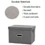 Polecasa Storage Bins with Lid-2 Pack-Removable Lid, Collapsible, Stackable, Linen Fabric. Storage Cubes Boxes Containers Organizer Basket for Home, Office, Bedroom, Closet, and Shelves(Medium| 26L) Polecasa Storage Bins with Lid-2 Pack-Removable Lid, Collapsible, Stackable, Linen Fabric. Storage Cubes Boxes Containers Organizer Basket for Home, Office, Bedroom, Closet, and Shelves(Medium| 26L)