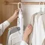 HJYPYJ Magic Hanger,Multifunction Magical Hangers,Detachable PP POM Hanger,Space-Saving Organizer Hangers, Reasonable Spacing/White / 3pcs