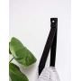 Large Leather Wall Hook, minimal wall hanging strap towel hook rack wall leather loop strap for scarf hook storage hanger towel holder leather shelf strap