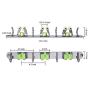 Pasking Mop Broom Holder Heavy Duty Hooks Hanger, Stainless Steel Wall Mounted Storage Organizer Screws or Self Adhesive Utility Broom Holder 3 Racks 4 Hooks for Bathroom Kitchen Closet Office Garden Pasking Mop Broom Holder Heavy Duty Hooks Hanger, Stainless Steel Wall Mounted Storage Organizer Screws or Self Adhesive Utility Broom Holder 3 Racks 4 Hooks for Bathroom Kitchen Closet Office Garden