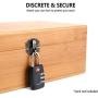 Pike & Pine Handmade Large Stash Boxes Combo - Storage For Herbs and Accessories | 100% Bamboo w/Natural Finish | Includes Grinder + 2 Stash Jars | Discrete Design, Lockable, and Removable Dividers