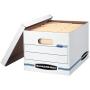 Bankers Boxes STOR/File Storage Boxes, Standard Set-Up, Lift-Off Lid, Letter/Legal, 4 Pack (0070308)
