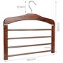 Bright Sun (5 Pcs) 360° Hook Wood 4 Layer Trousers Pants Jeans Scarf Clothes Hanger Rack Organizer #0VNH