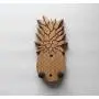 Ukulele Wall Mount Hanger, Deluxe Carved Pineapple
