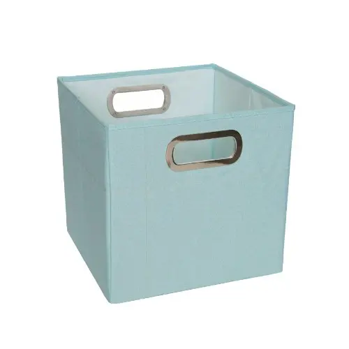 JJ Cole Heather Storage Box, 11-Inch, Blue JJ Cole Heather Storage Box, 11-Inch, Blue