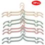 Bluecell 8pcs Travel Hangers - Portable Thicken Folding Clothes Hangers Foldable Non-Slip Clothes Drying Racks for Home Travel Vacation Business Trip (Nordic Style)