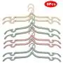 Bluecell 8pcs Travel Hangers - Portable Thicken Folding Clothes Hangers Foldable Non-Slip Clothes Drying Racks for Home Travel Vacation Business Trip (Nordic Style)