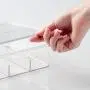 mDesign Plastic Rectangular Stackable Eye Glass Storage Organizer Holder Boxes for Sunglasses, Reading Glasses, Fashion Eye Wear, Accessories - 5 Sections, Hinged Lid - 2 Pack - Clear mDesign Plastic Rectangular Stackable Eye Glass Storage Organizer Holder Boxes for Sunglasses, Reading Glasses, Fashion Eye Wear, Accessories - 5 Sections, Hinged Lid - 2 Pack - Clear