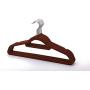 American Dream Home Goods Storage Solutions 10 Piece Brown Velvet Suit, Dress, and Clothes Hanger and Closet Organizer