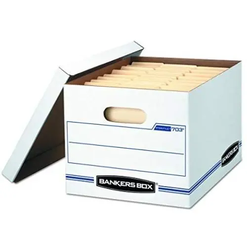 Bankers Boxes STOR/File Storage Boxes, Standard Set-Up, Lift-Off Lid, Letter/Legal (00703) Bankers Boxes STOR/File Storage Boxes, Standard Set-Up, Lift-Off Lid, Letter/Legal (00703)