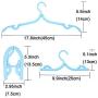 Travel Hangers for Cruise 10 PCS Foldable Hangers with 20 Clips 1 Pack Clothesline Portable Clothes Hangers Non-Slip Lightweight for Home Travelling Hiking Camping Home-use Pants Suitcase